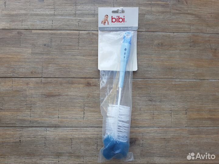 Ершик 2 в 1 для бутылочек и сосок 1 шт