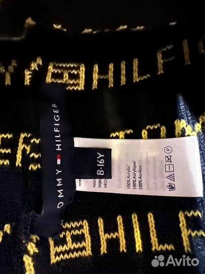 Комплект шапка и перчатки tommy hilfiger