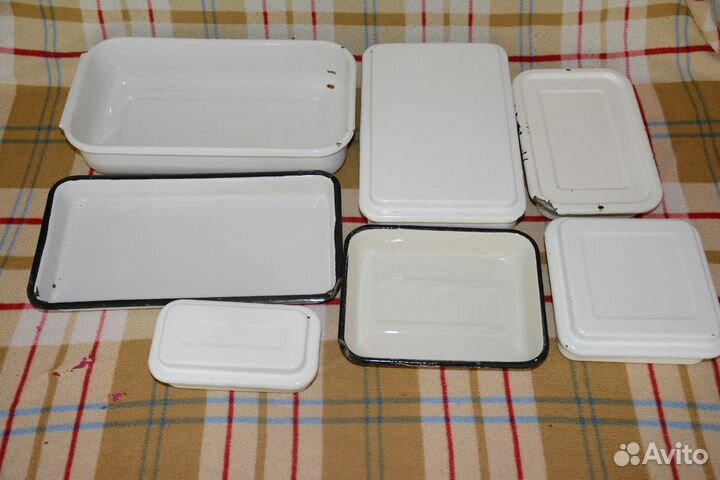 Эмалированные судочки времен СССР