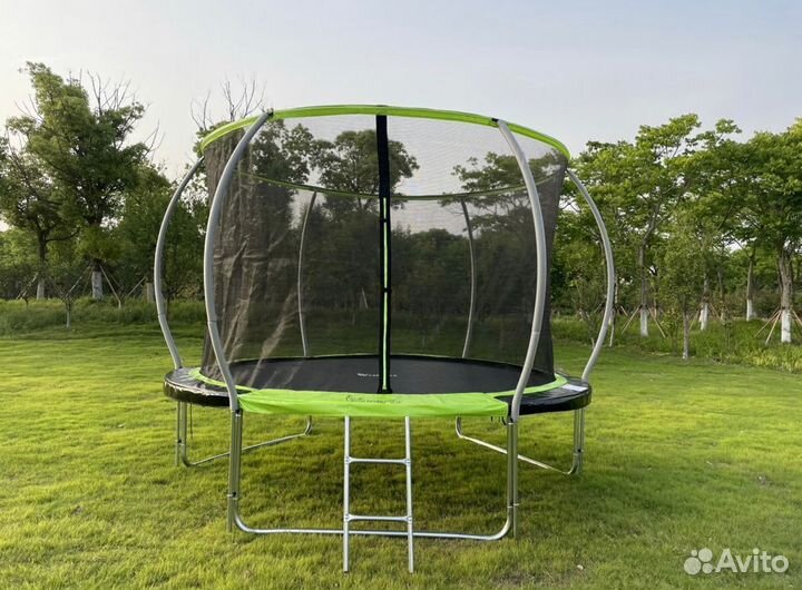 Батут FunFit 10 FT 312 см PRO inside зеленый