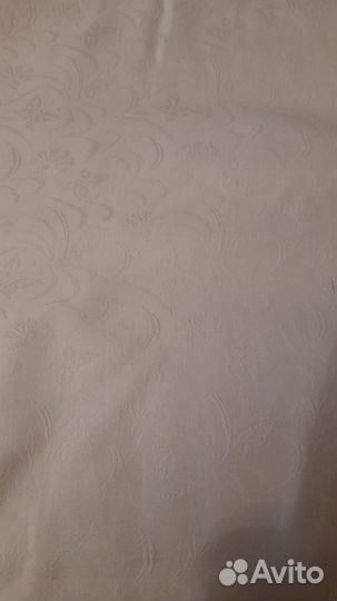 Ткань белая с выбитым рисунком СССР