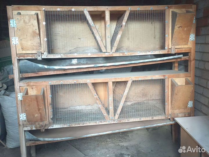 Крольчатник 4х секционный