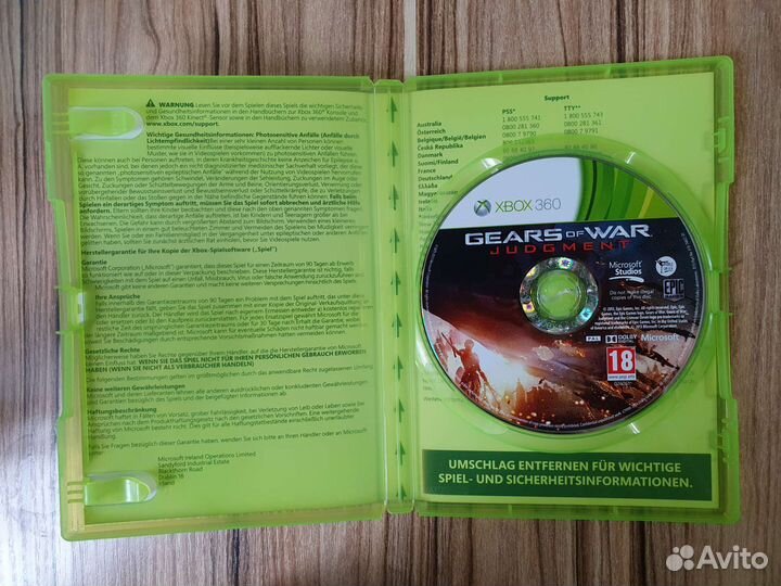 Xbox 360 / Xbox one Gears of War Judgment Лицензия