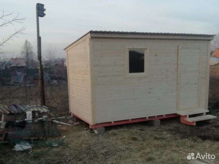 Дачные домики. Бытовка деревянная хозблок-сарай