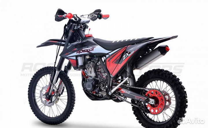 Мотоцикл кроссовый rockot ZX300 RED fury