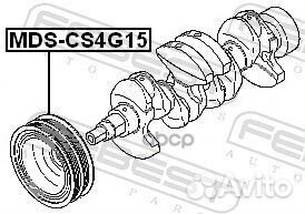 Шкив коленвала mitsubishi lancer 00- MDS-CS4G15