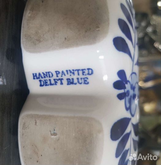 Фарфоровая пепельницв туфелька. Германия