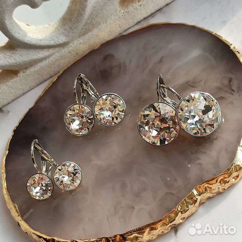 Серьги с кристаллами swarovski сваровски купить в Санкт-Петербурге ...