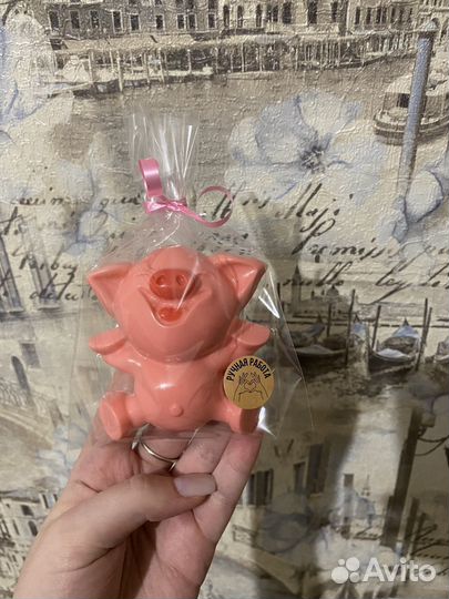 Мыло ручной работы пасхальные зайчик