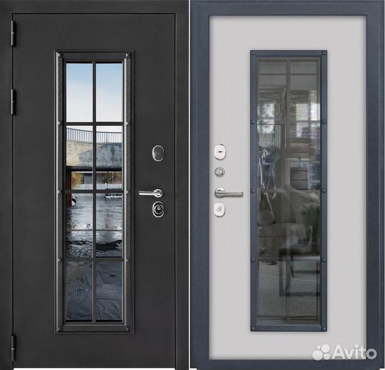 Дверь входная со стеклопакетом