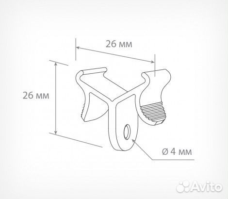 Потолочный зажим для подвешивания ceiling clamp