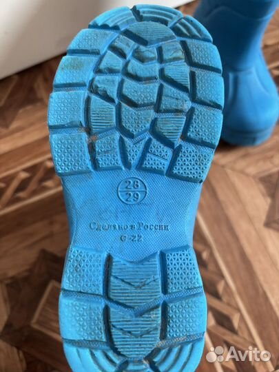 Детские резиновые сапоги