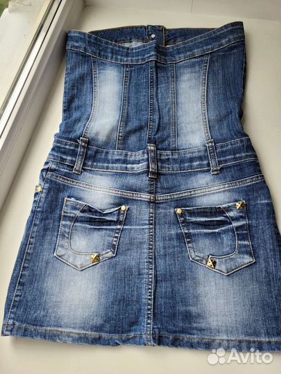 Джинсовое платье