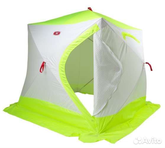 Палатка Медведь куб 3 утепленная премиум 2-входа