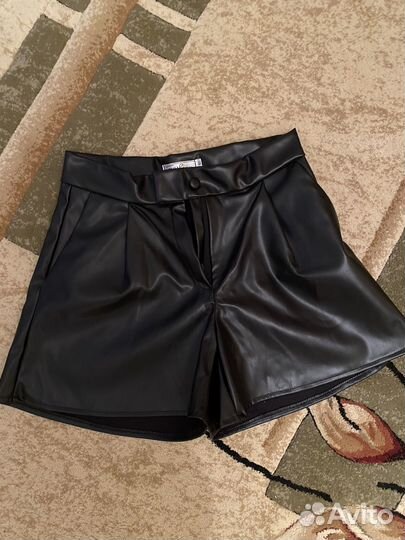 Шорты эко кожа