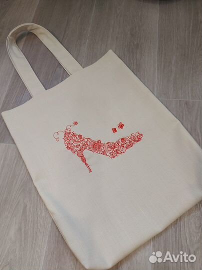 Cумка для покупок с вышивкой