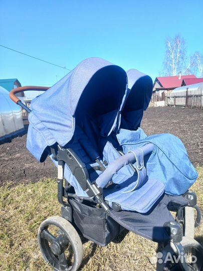 Прогулочная коляска для двойни бу