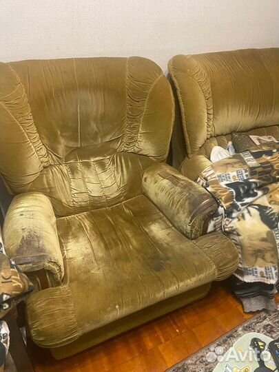 Диван и 2 кресла