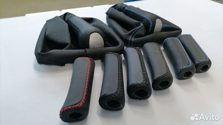 Чехол ручки кпп натур кожа Гранта и Калина 2