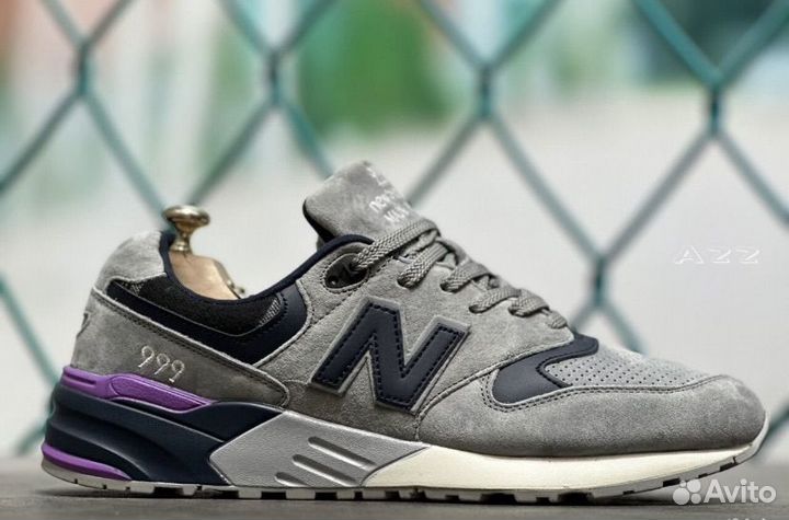 Кроссовки new balance 999 натуральный замш