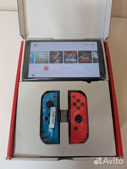 Nintendo switch oled прошитая 256гб