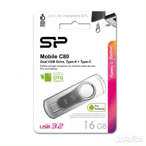 Flash Usb3.0 Silicon Power Mobile C80 на 16GB