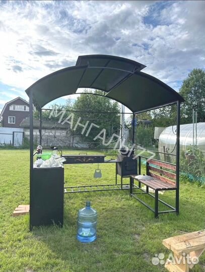 Кованные мангалы с крышей