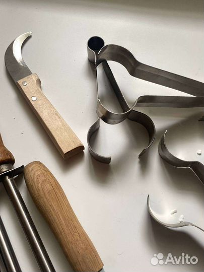 Ножи для разделки мяса, точилки, цена за все