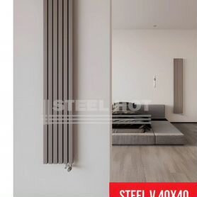 Трубчатый напольный радиатор Steel N 40x40