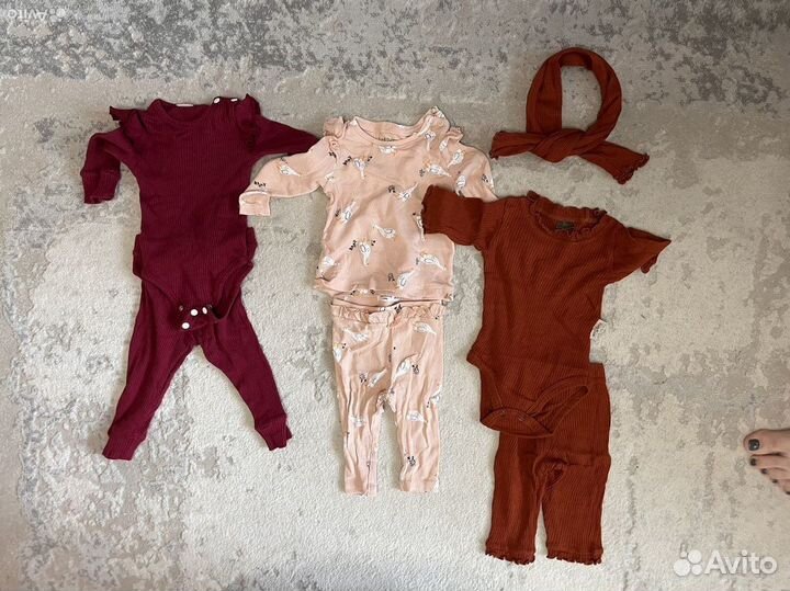 Новые вещи пакетом на девочку 68-74