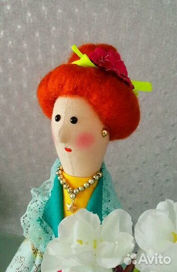 Интерьерная кукла Тильда