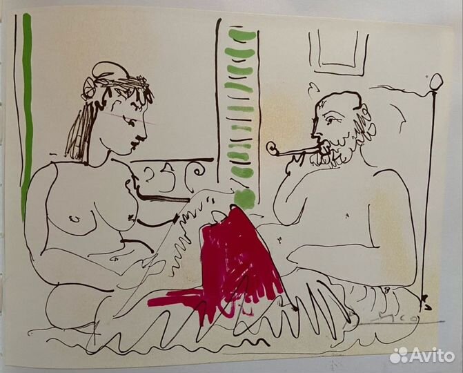 Пабло Пикассо. Подлинная литография с подписью