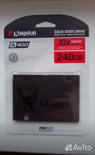 Ssd kingston A400 240gb новый