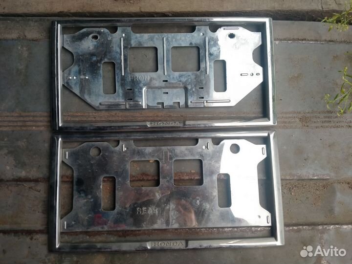 Хромированные рамки для гос номера