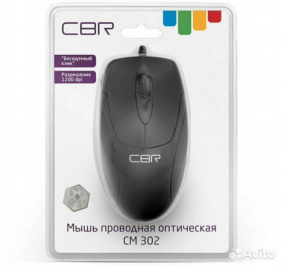 Мышь проводная CBR 302