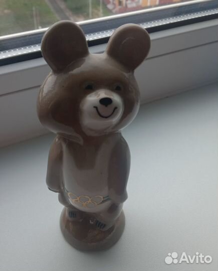 Статуэтка фарфор Олимпийский мишка Кисловодский фз