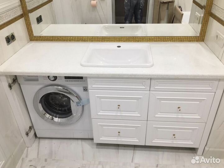 Столешница из натурального камня в ванную