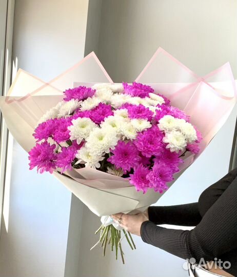 Букет хризантем гигант