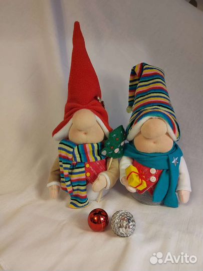 Гномы под ёлку ручной работы