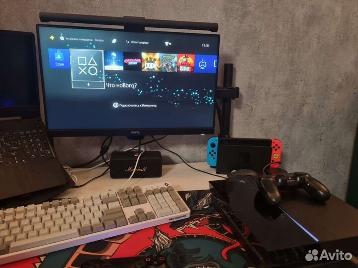 Sony PS4 fat с 2 джойстиками