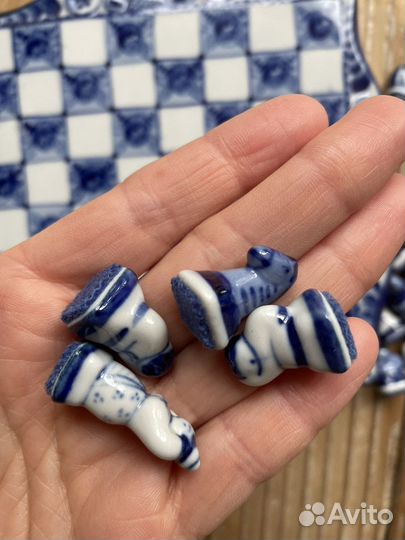 Шахматы СССР гжель Гаранин