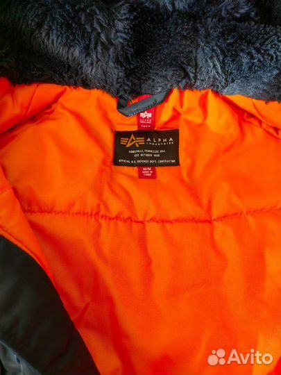 Куртка зимняя,Парка Alpha Industries N-3B Slim Fi