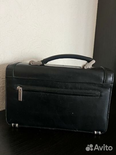 Барсетка кожаная мужская бу