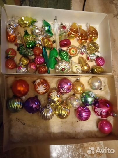 Елочные игрушки СССР 50-70 гг