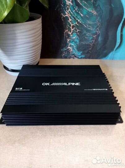 Усилитель kenwood, ok Alpaine 418 4х канальный