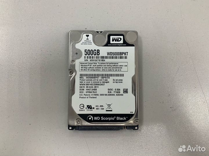 Жесткий диск Western Digital 2.5