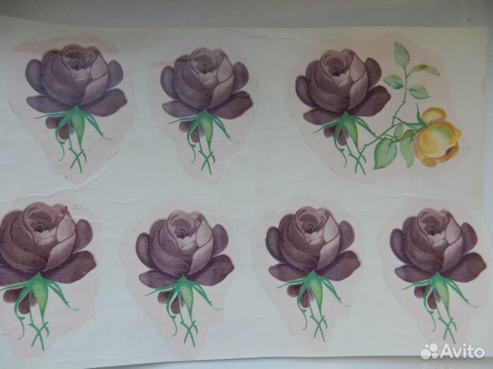 Переводные картинки-плёнки (наклейки) СССР, новые