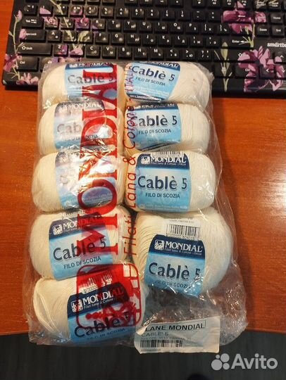 Пряжа Мondial Cable 5