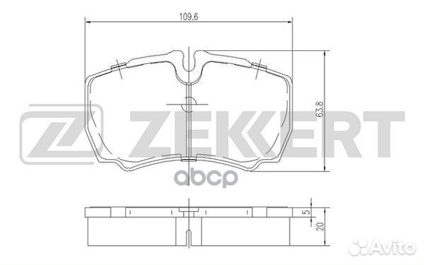 Колодки торм. диск. задн. Iveco Daily III-VI 99