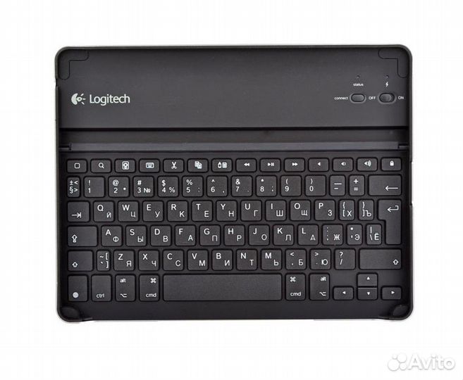 Клавиатура Logitech (Case for iPad) бесповодная, BT, black